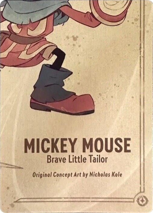 Disney Lorcana - Mickey Mouse - Brave Little Tailor Puzzle Insert (Bottom Right) (The First Chapter)