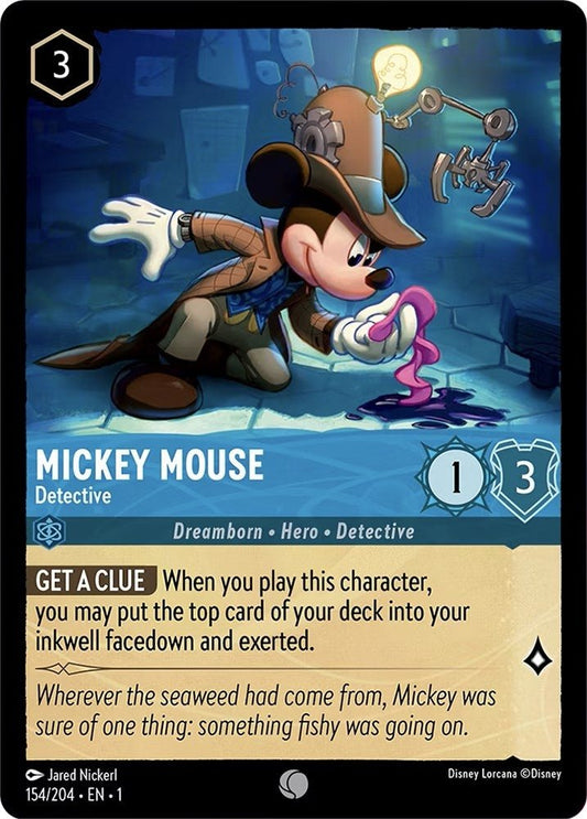 Disney Lorcana - Mickey Mouse - Detective (154/204) (The First Chapter)