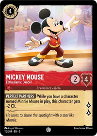 Mickey Mouse - Enthusiastic Dancer (112/204) (Shimmering Skies) by LAB7 Malta, Europe