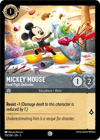 Mickey Mouse - Food Fight Defender (176/204) (Shimmering Skies) by LAB7 Malta, Europe
