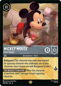 Mickey Mouse - Giant Mouse (199/204) (Reign of Jafar) by LAB7 Malta, Europe