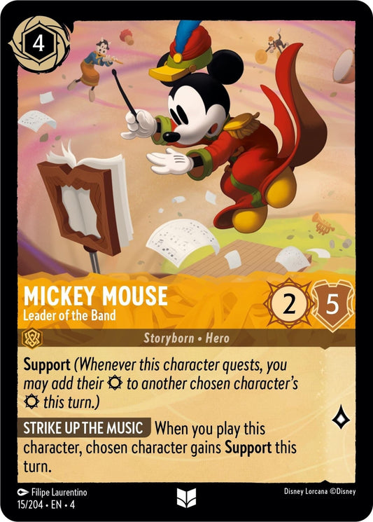 Disney Lorcana - Mickey Mouse - Leader of the Band (15/204) (Ursula's Return)