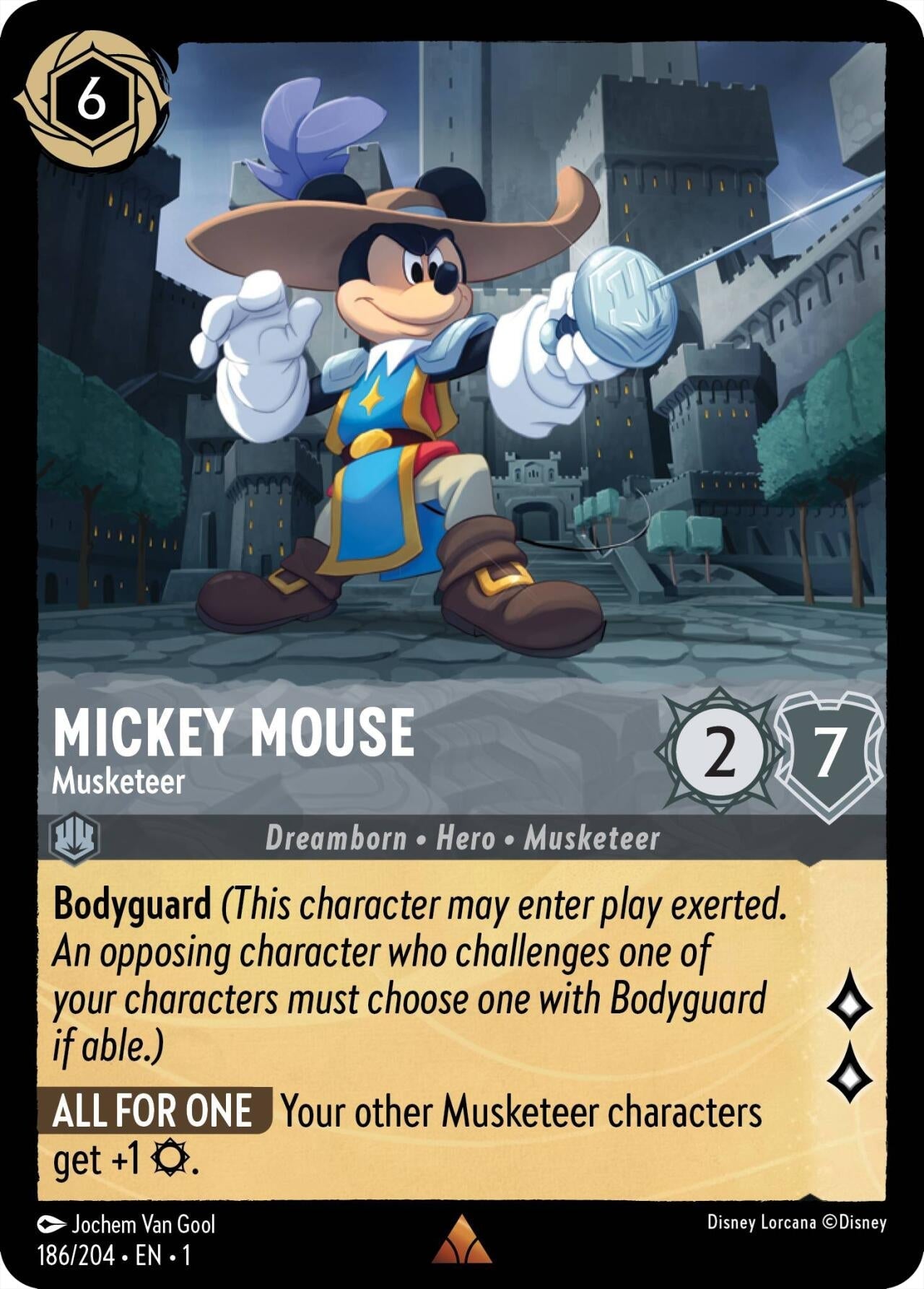 Disney Lorcana - Mickey Mouse - Musketeer (186/204) (The First Chapter)