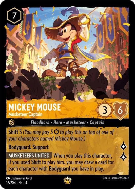 Disney Lorcana - Mickey Mouse - Musketeer Captain (16/204) (Ursula's Return)