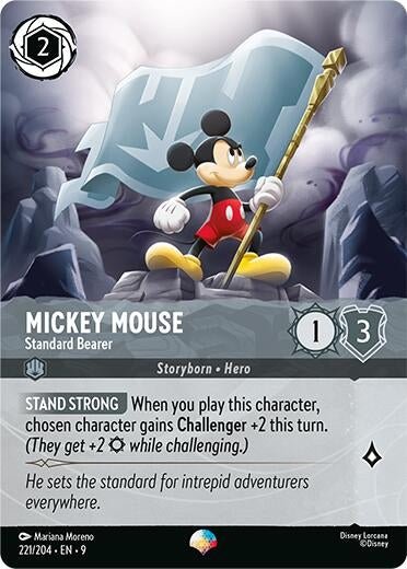 Disney Lorcana - Mickey Mouse - Standard Bearer (Epic) (221/204) (Fabled)