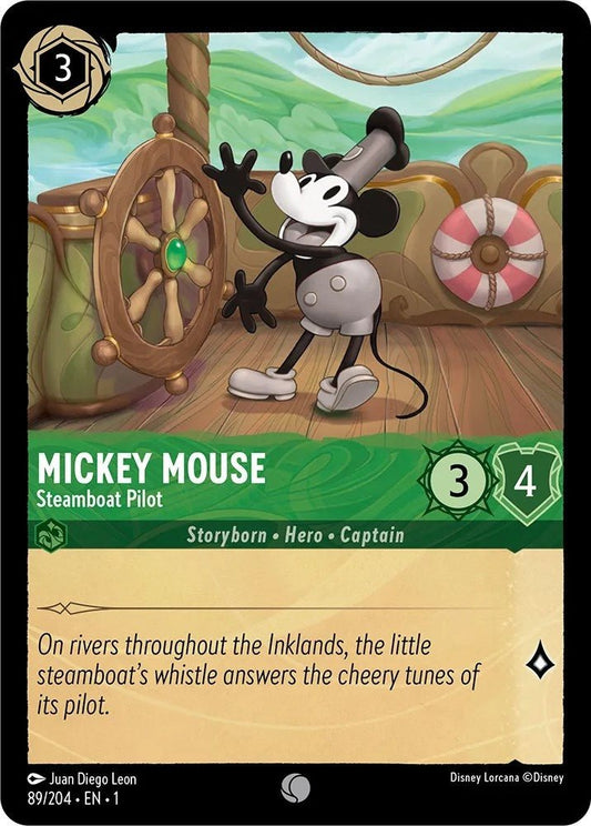 Disney Lorcana - Mickey Mouse - Steamboat Pilot (89/204) (The First Chapter)