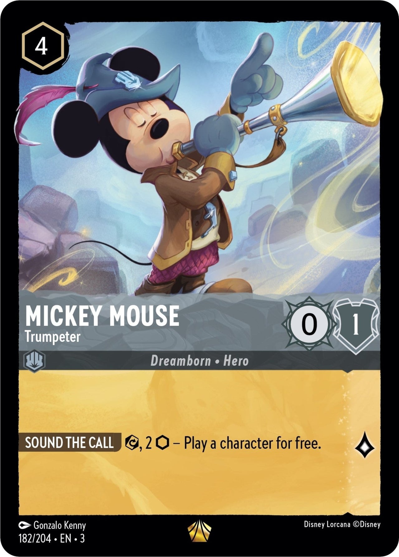 Mickey Mouse - Trumpeter (182/204) (Into the Inklands) by LAB7 Malta, Europe