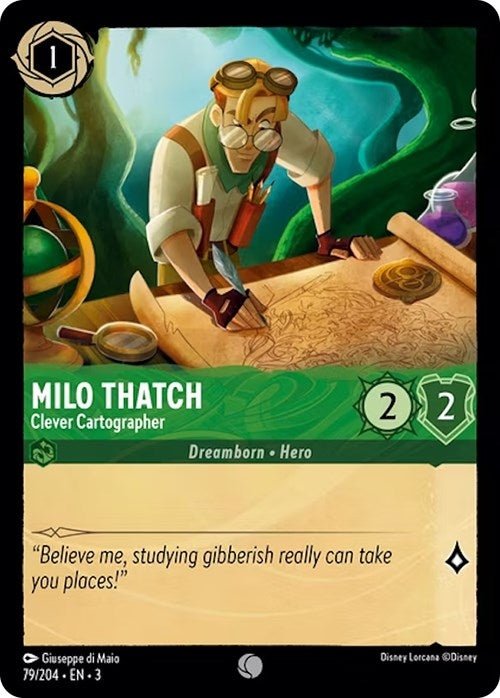 Disney Lorcana - Milo Thatch - Clever Cartographer (79/204) (Into the Inklands)
