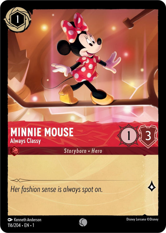Disney Lorcana - Minnie Mouse - Always Classy (116/204) (The First Chapter)