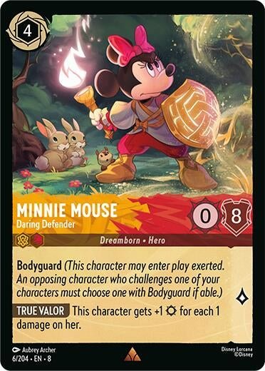 Disney Lorcana - Minnie Mouse - Daring Defender (6/204) (Reign of Jafar)