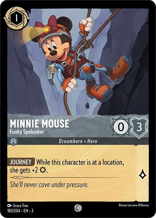Disney Lorcana - Minnie Mouse - Funky Spelunker (183/204) (Into the Inklands)