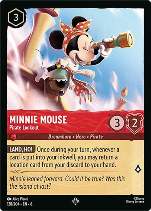 Disney Lorcana - Minnie Mouse - Pirate Lookout (120/204) (Azurite Sea)
