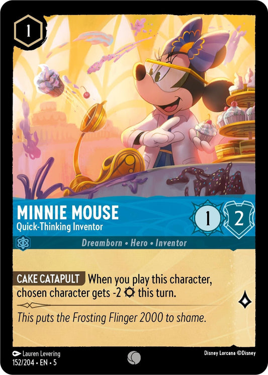 Disney Lorcana - Minnie Mouse - Quick - Thinking Inventor (152/204) (Shimmering Skies)