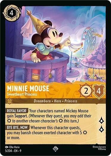 Disney Lorcana - Minnie Mouse - Sweetheart Princess (5/204) (Fabled)