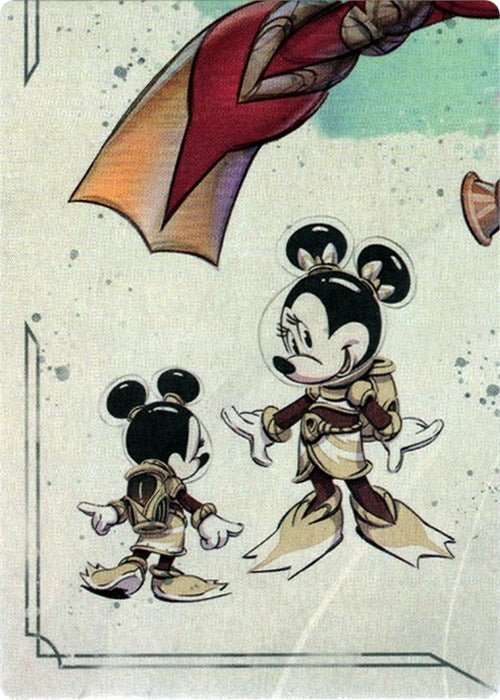 Disney Lorcana - Minnie Mouse - Wide - Eyed Diver Puzzle Insert (Bottom Left) (Rise of the Floodborn)