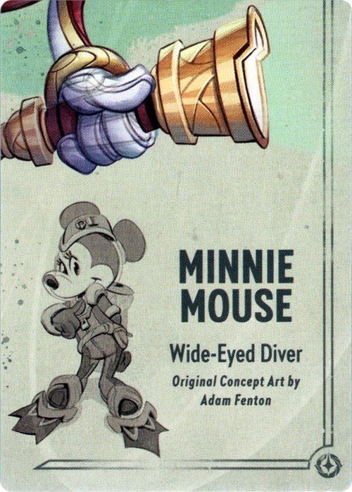 Disney Lorcana - Minnie Mouse - Wide - Eyed Diver Puzzle Insert (Bottom Right) (Rise of the Floodborn)