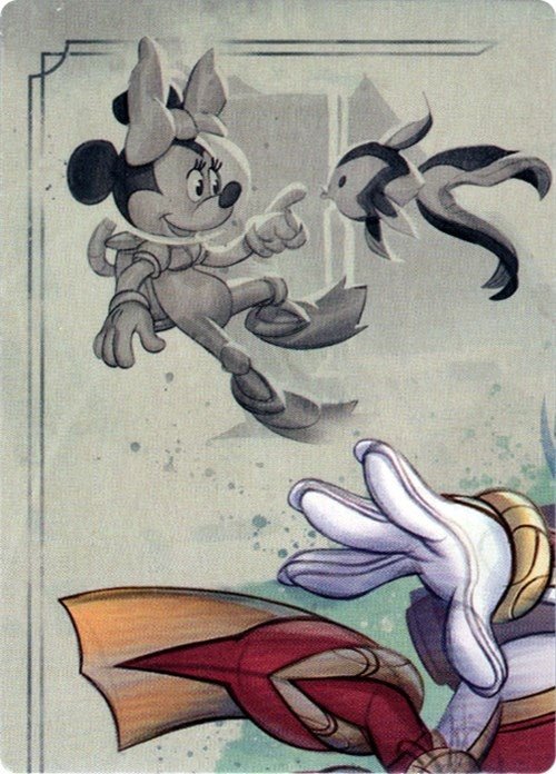 Disney Lorcana - Minnie Mouse - Wide - Eyed Diver Puzzle Insert (Top Left) (Rise of the Floodborn)