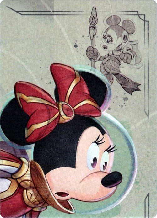Disney Lorcana - Minnie Mouse - Wide - Eyed Diver Puzzle Insert (Top Right) (Rise of the Floodborn)