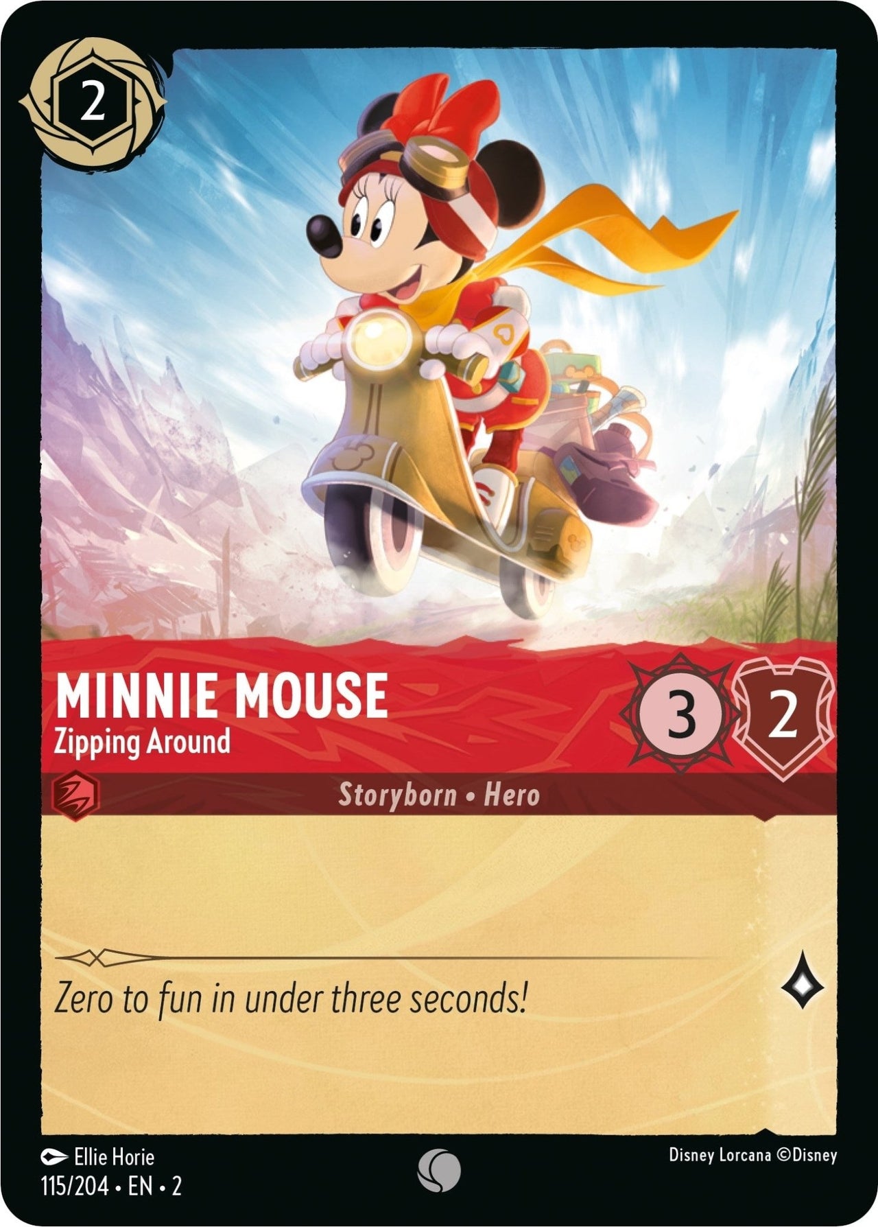 Minnie Mouse - Zipping Around (115/204) (Rise of the Floodborn) by LAB7 Malta, Europe