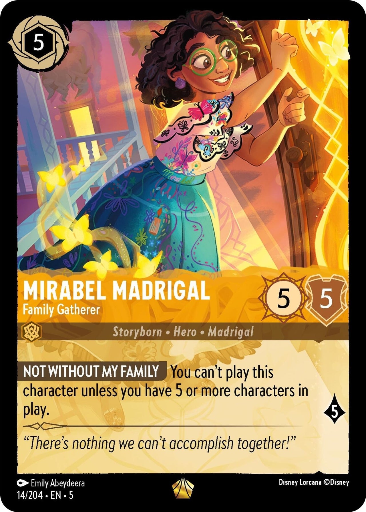 Mirabel Madrigal - Family Gatherer (14/204) (Shimmering Skies) by LAB7 Malta, Europe