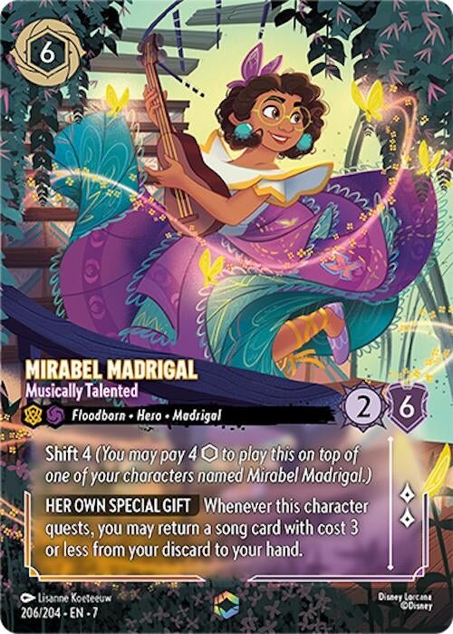 Disney Lorcana - Mirabel Madrigal - Musically Talented (Enchanted) (206/204) (Archazia's Island)