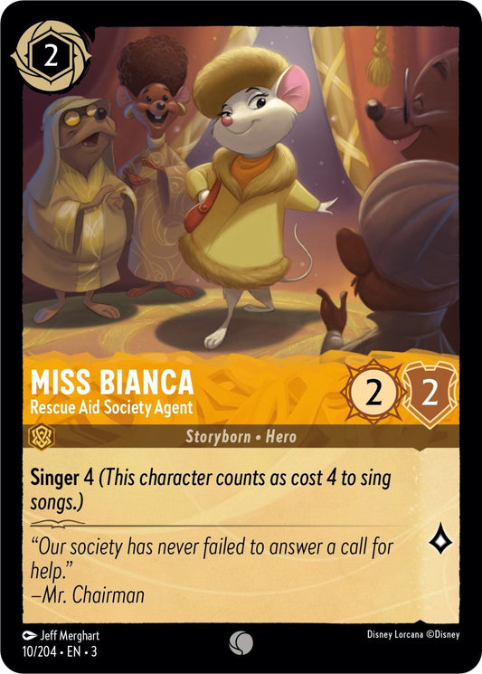 Disney Lorcana - Miss Bianca - Rescue Aid Society Agent (10/204) (Into the Inklands)
