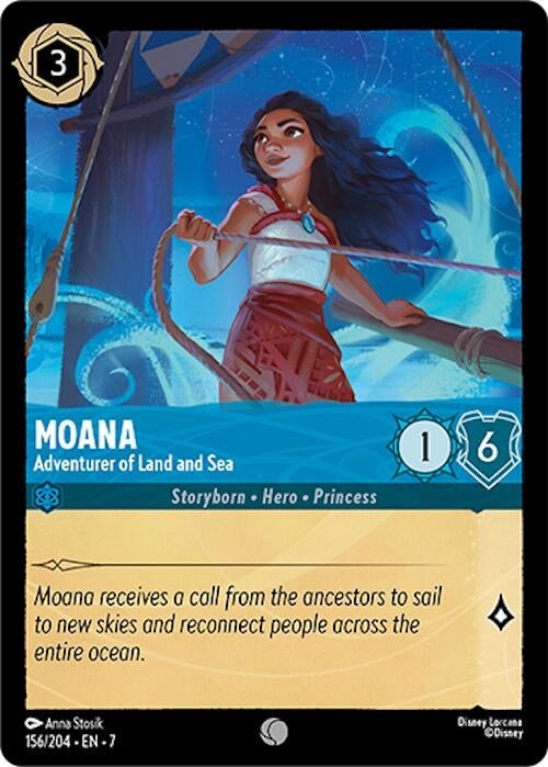 Disney Lorcana - Moana - Adventurer of Land and Sea (156/204) (Archazia's Island)