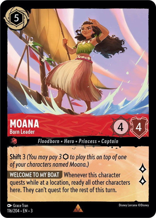 Disney Lorcana - Moana - Born Leader (116/204) (Into the Inklands)