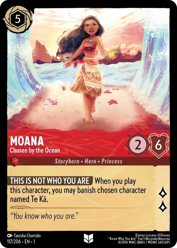 Disney Lorcana - Moana - Chosen by the Ocean (117/204) (The First Chapter)