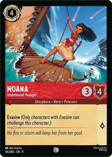 Disney Lorcana - Moana - Undeterred Voyager (116/204) (Fabled)