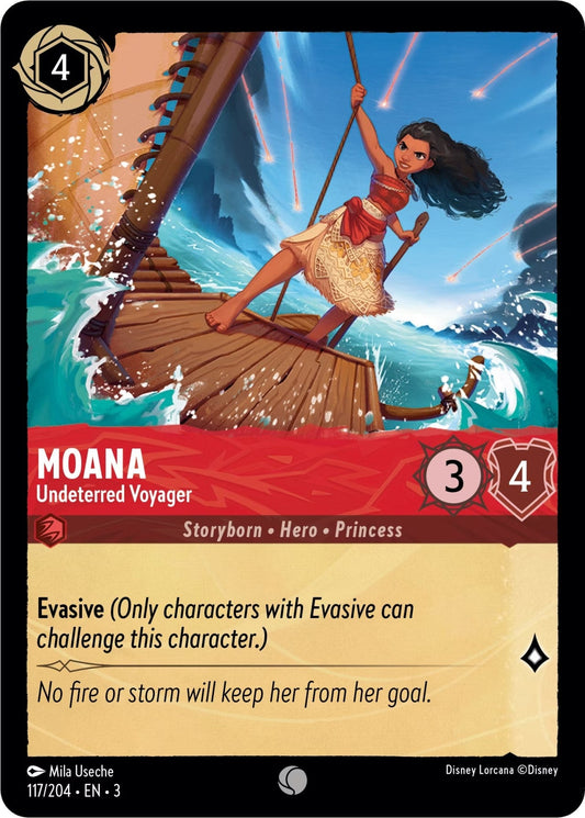 Disney Lorcana - Moana - Undeterred Voyager (117/204) (Into the Inklands)