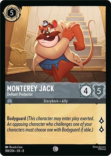 Disney Lorcana - Monterey Jack - Defiant Protector (188/204) (Reign of Jafar)