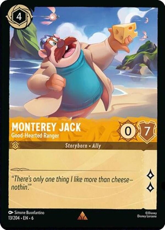 Disney Lorcana - Monterey Jack - Good - Hearted Ranger (13/204) (Azurite Sea)