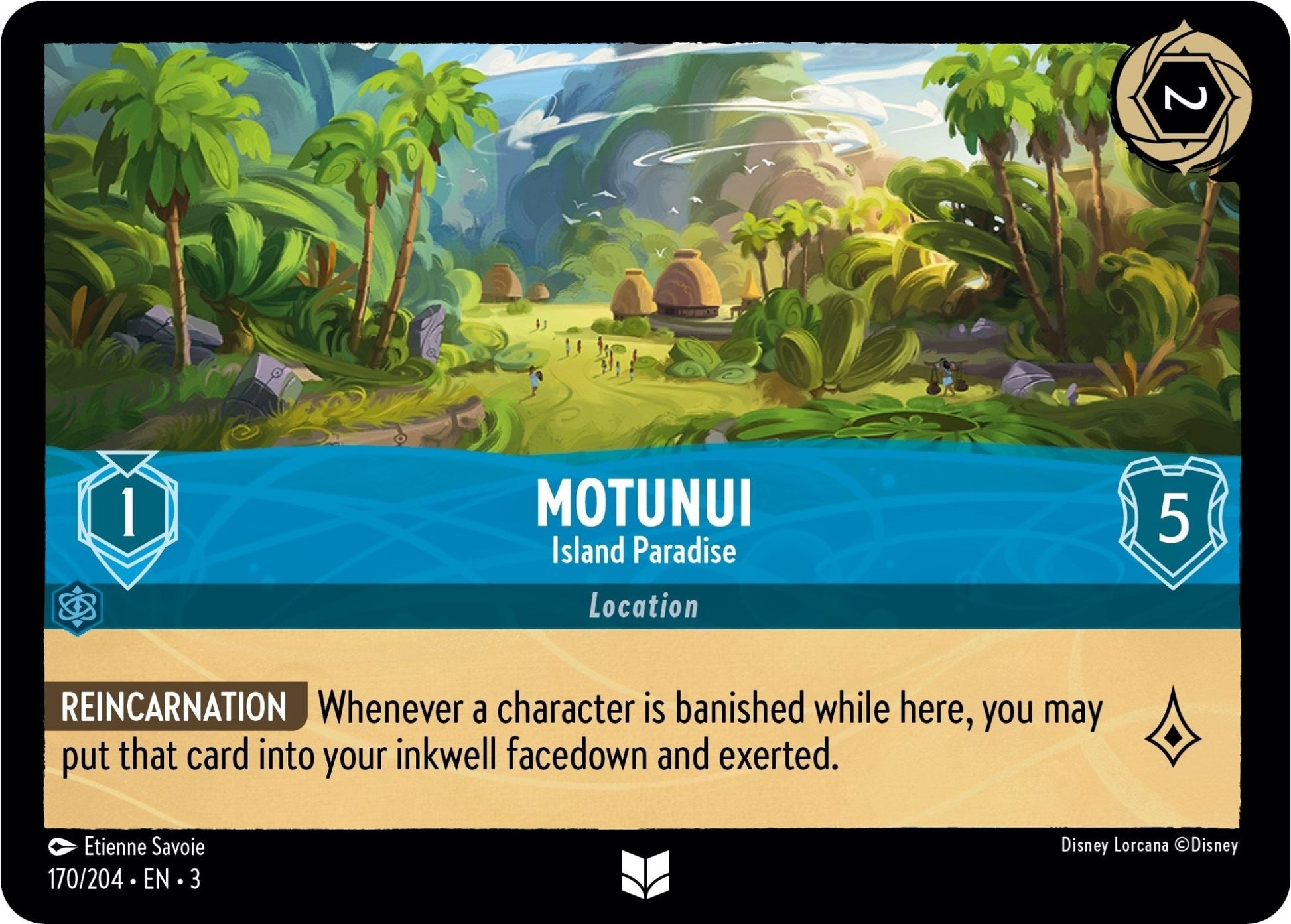 Disney Lorcana - Motunui - Island Paradise (170/204) (Into the Inklands)