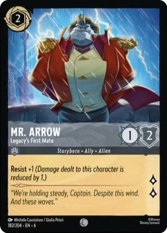 Disney Lorcana - Mr. Arrow - Legacy's First Mate (182/204) (Azurite Sea)