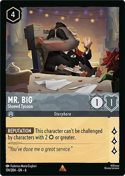 Disney Lorcana - Mr. Big - Shrewd Tycoon (174/204) (Azurite Sea)