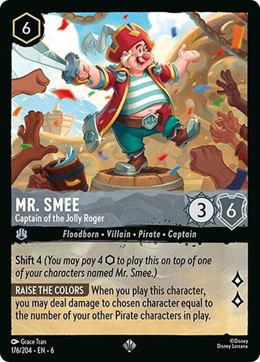 Disney Lorcana - Mr. Smee - Captain of the Jolly Roger (176/204) (Azurite Sea)