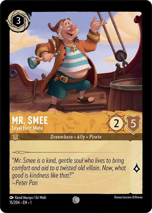 Disney Lorcana - Mr. Smee - Loyal First Mate (15/204) (The First Chapter)