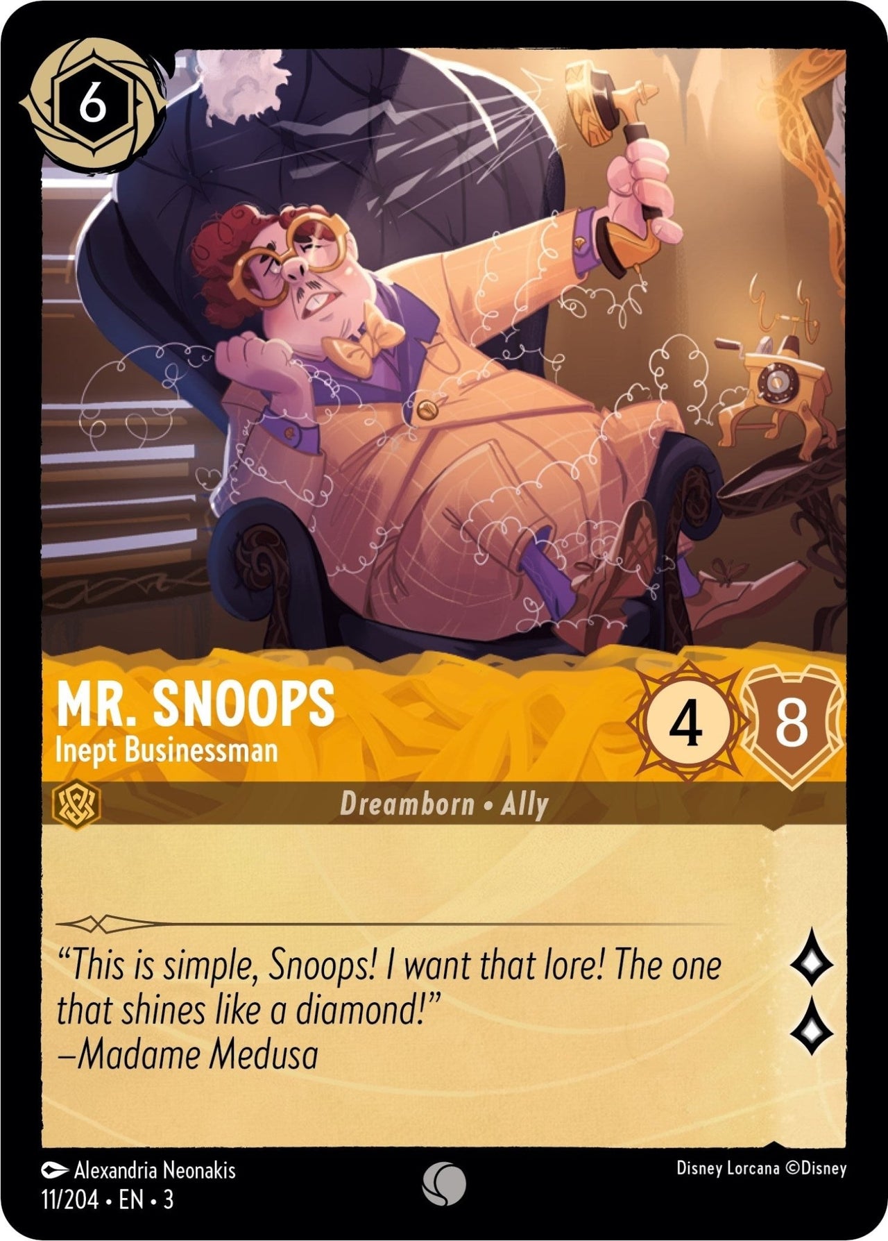 Mr. Snoops - Inept Businessman (11/204) (Into the Inklands) by LAB7 Malta, Europe