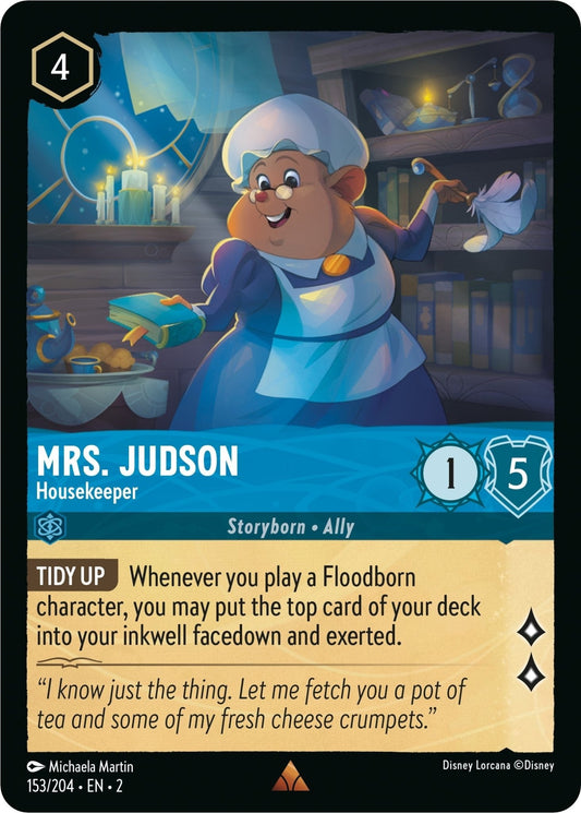Disney Lorcana - Mrs. Judson - Housekeeper (153/204) (Rise of the Floodborn)