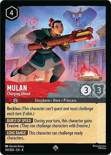 Disney Lorcana - Mulan - Charging Ahead (141/204) (Reign of Jafar)