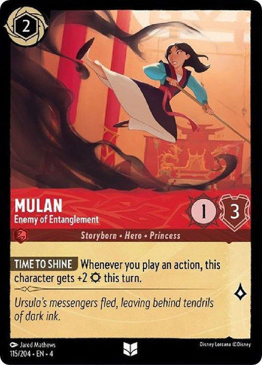 Disney Lorcana - Mulan - Enemy of Entanglement (115/204) (Ursula's Return)