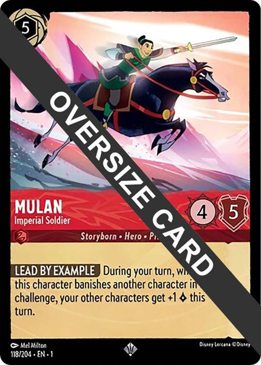 Disney Lorcana - Mulan - Imperial Soldier (Oversized) (118/204) (The First Chapter)