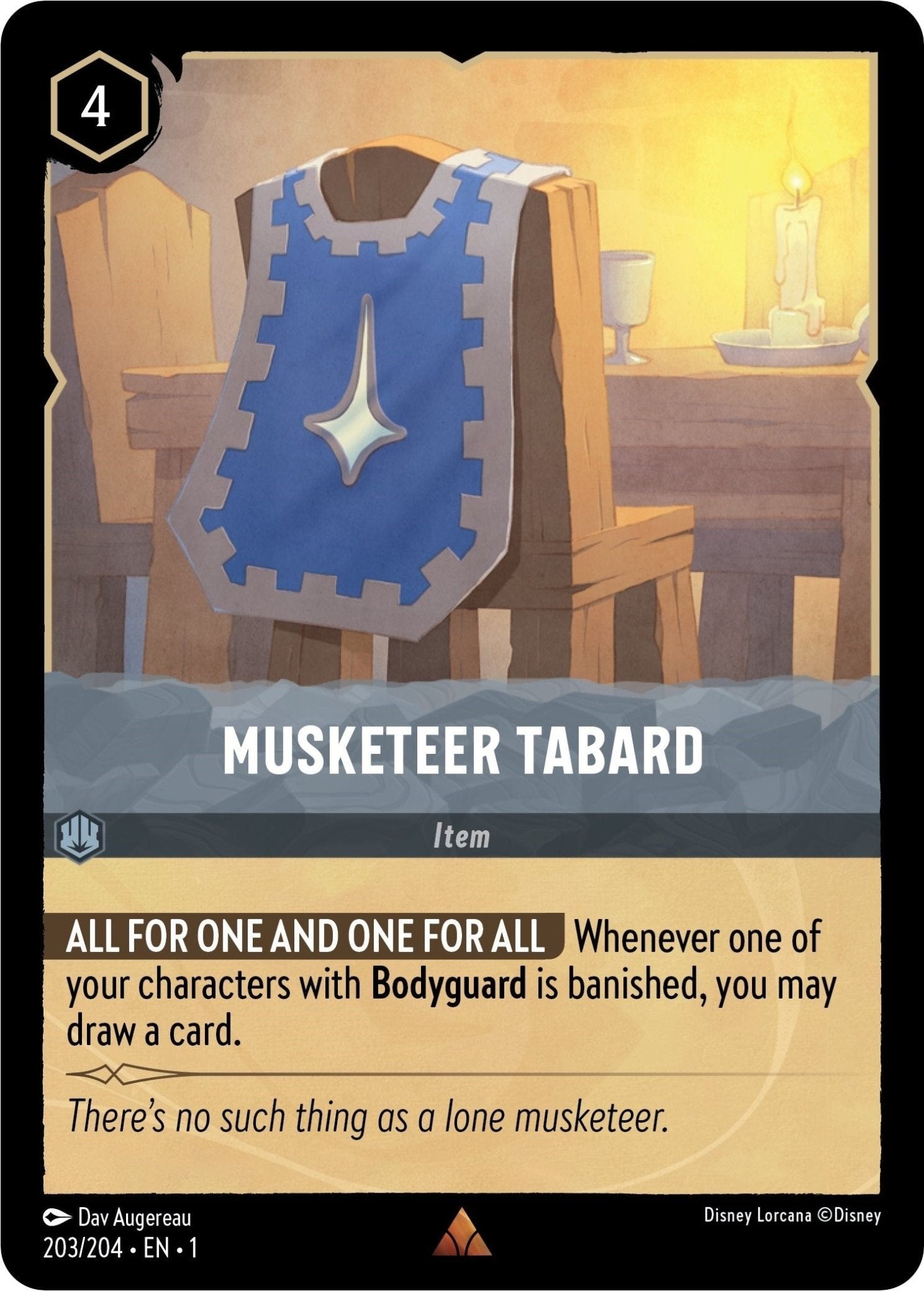 Disney Lorcana - Musketeer Tabard (203/204) (The First Chapter)