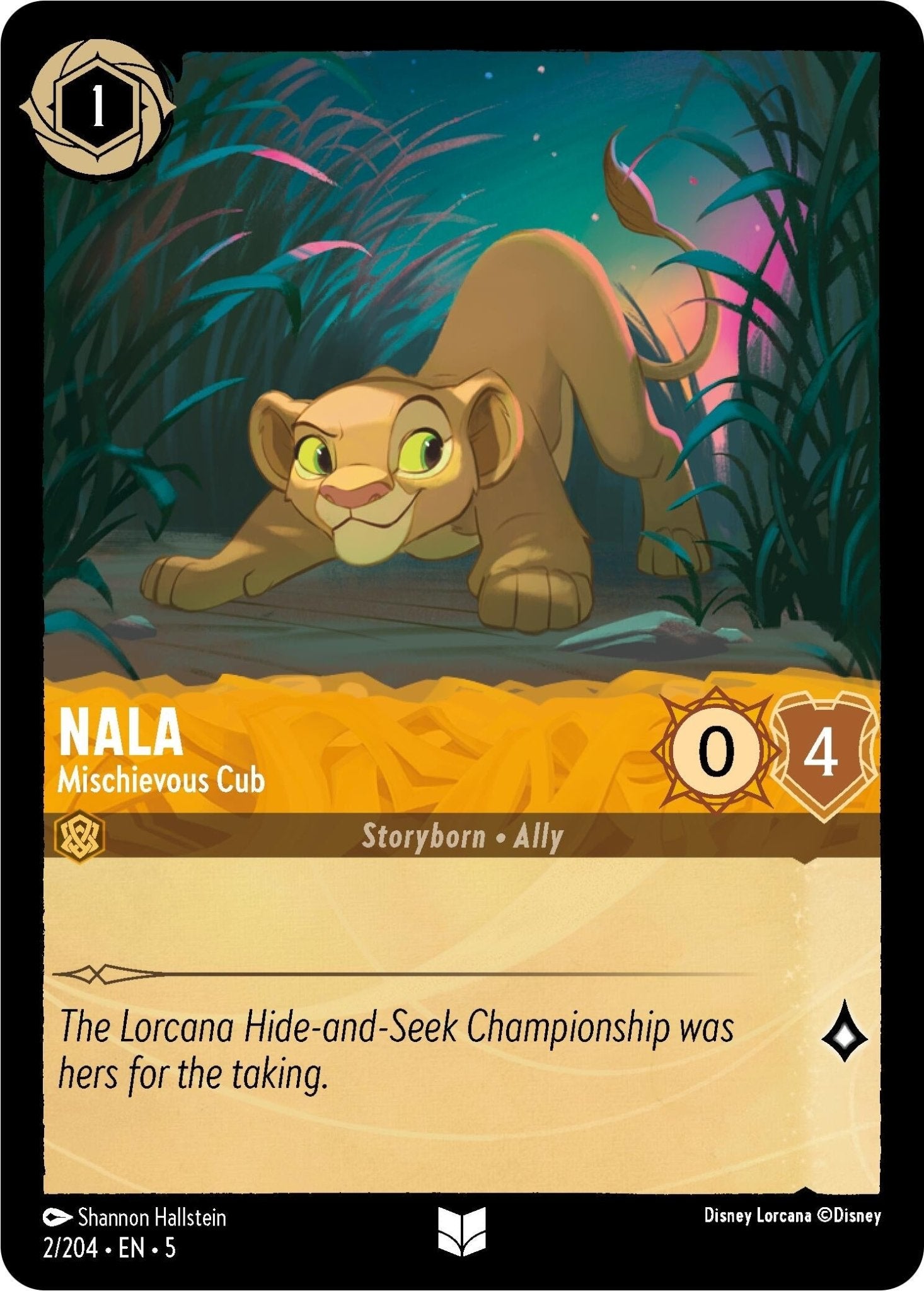 Disney Lorcana - Nala - Mischievous Cub (2/204) (Shimmering Skies)