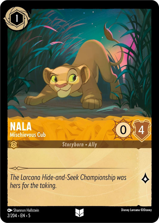 Disney Lorcana - Nala - Mischievous Cub (2/204) (Shimmering Skies)