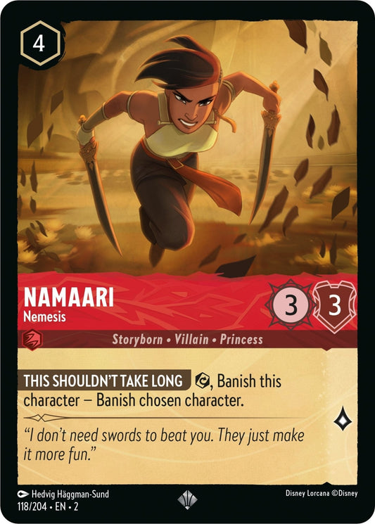 Disney Lorcana - Namaari - Nemesis (118/204) (Rise of the Floodborn)