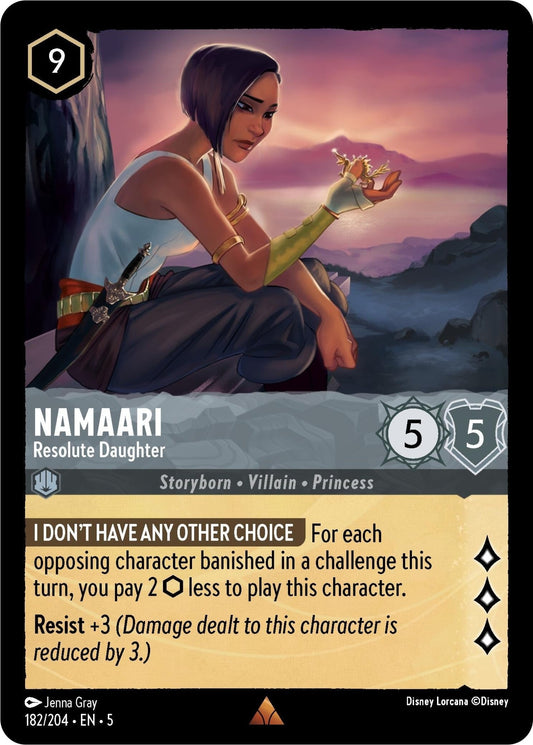Disney Lorcana - Namaari - Resolute Daughter (182/204) (Shimmering Skies)