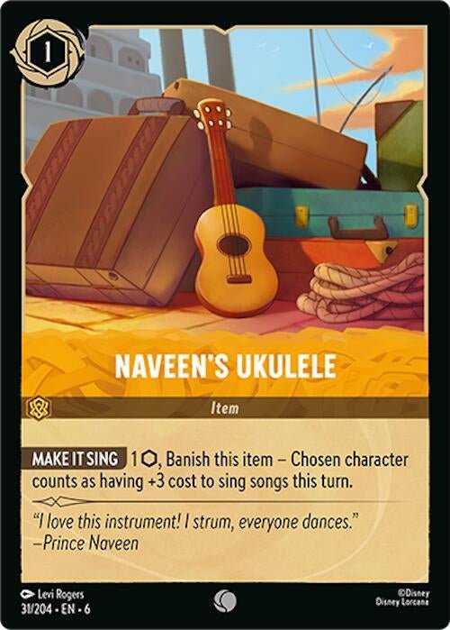 Disney Lorcana - Naveen's Ukulele (31/204) (Azurite Sea)