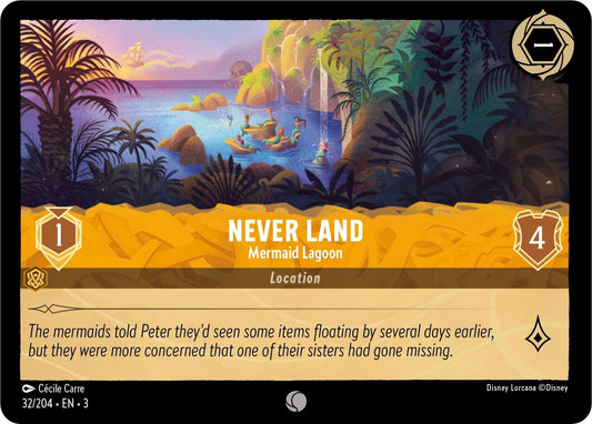 Disney Lorcana - Never Land - Mermaid Lagoon (32/204) (Into the Inklands)